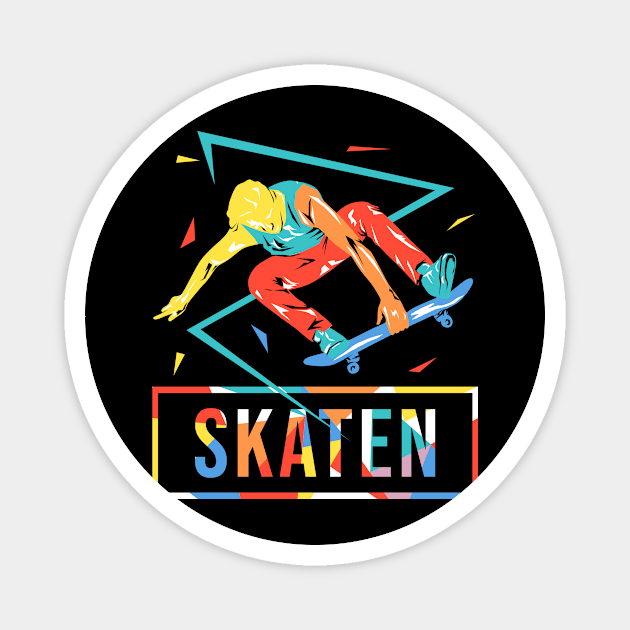 skating shirt Magnet by ErdnussbutterToast